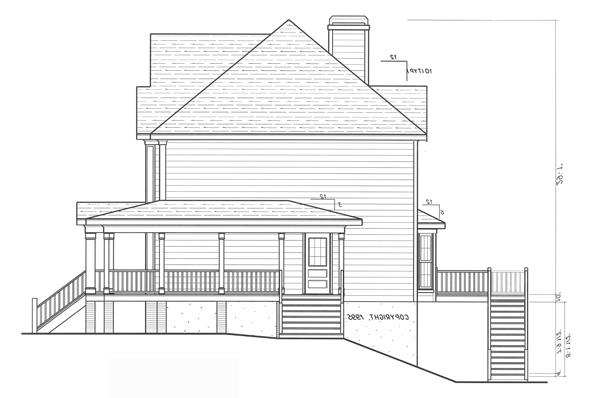Left Elevation image of ABERDEEN-A House Plan